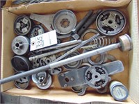 FLAT OF RIM SPROCKETS AND CHAINSAW PARTS
