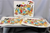MICKEY MOUSE AND FRIENDS PLACEMATS 3 PACK