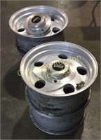 4 Polished Finished 16 inch Rims with Caps