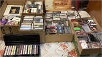 100s Of Cassettes Tapes Multiple Genres