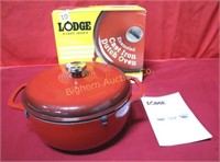 New Lodge Red Enameled Cast Iron Dutch Oven