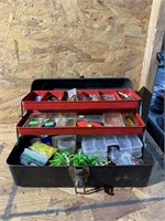 Vintage Tackle Box With Contents