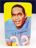 1970 Topps Super Football Card #24 O.J. Simpson