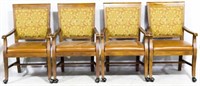 4 Vintage Club Chairs 39x24x20