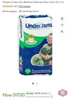 new 40 packs; Pampers Under Jams Bedtime