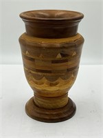 Wooden vase vintage