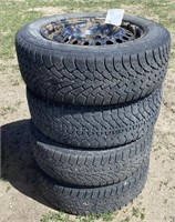 4 - Goodyear 215/60R16 Tires on Steel Rims