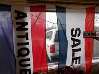 "ANTIQUES" & "SALE" Flags