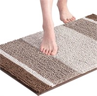 SM4213  SUBRTEX Striped Plush Bath Mat 20 x 32