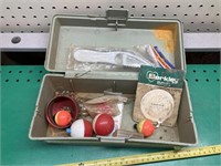 Fishing box with contents