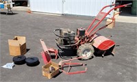 Troy built Horse "Big Red" rototiller with plow