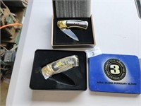 2 Dale Earnhardt Collector Pocket Knives in Cases