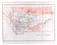 1883 Montana Territory Map