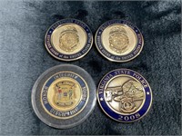 Group of Police Detail Tokens