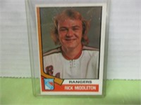1974-75 OPC HOCKEY CARD RICK MIDDLETON ROOKIE