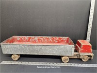 Hand Made Antique Wood & Tin Box Toy Truck
