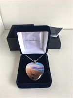 Danbury Mint Heart Shape Necklace Photo Of Beach