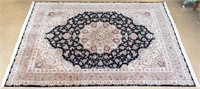 Large Vintage Hand Woven Area Rug