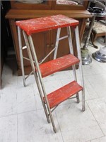 Antique Metal Step Ladder