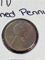 1957 D USA Purple Toned Penny