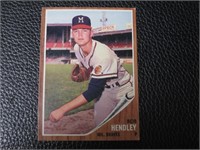 1962 TOPPS #361 BOB HENDLEY BRAVES VINTAGE