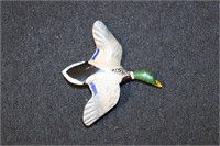 Flying Drake Mallard Tie Pin by Fred Bradshaw