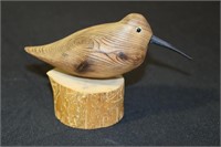 Natural Finish Shorebird with Initials DV and LB