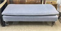 Upholstered Bench on Casters