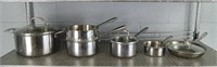Lot Of Emeril Stainless Steel Cookware