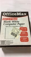 Continuous computer paper