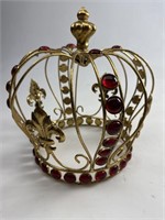 Heavy Crown with Red Jewels