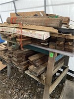 Assorted Hardwood Bamboo Shades & 10' Attic Ladder