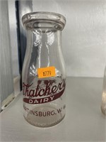 Vintage thatchers dairy milk bottle