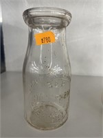 Vintage Hill farm milk bottle