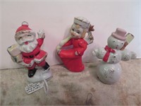 3 Vintage Christmas Figurines