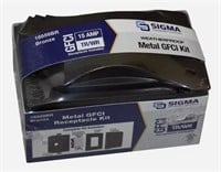 SIGMA Weatherproof Metal GFCI Kit $58