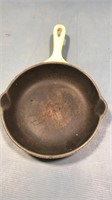 Legreuset made in France yellow skillet iron