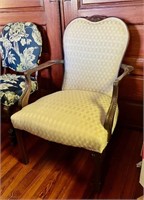 Cream Arm Chair 26"  X 28"  X 38"