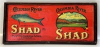 NEAT COLUMBIA RIVER SHAD ADVERTISING SIGN