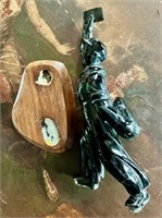 7 1/2" Tall Obsidian Paper Box with Stand