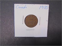 1935 Canadian One Cent Coin