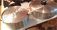 2- Stainless pots & strainer