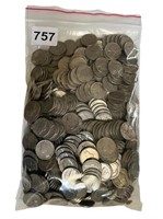 400 NICKELS MOSTLY JEFFERSON, SOME INDIAN HEAD