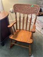 Wood children’s rocking chair