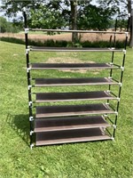 Nw) adjustable shoe rack, uses many or as few