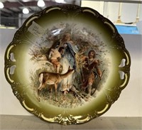 Vintage Austria Hand Painted Porcelain Plate
