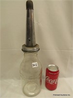 Antique Glass Imperial Quart Automobile Oil Bottle