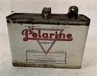 Polarine 1/2 gallon oil can