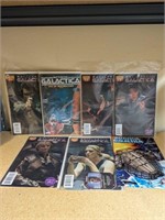 Lot of 7 Battlestar Galactica Comic Books