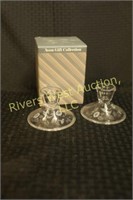 Avon Hummingbird Crystal Candel Holders